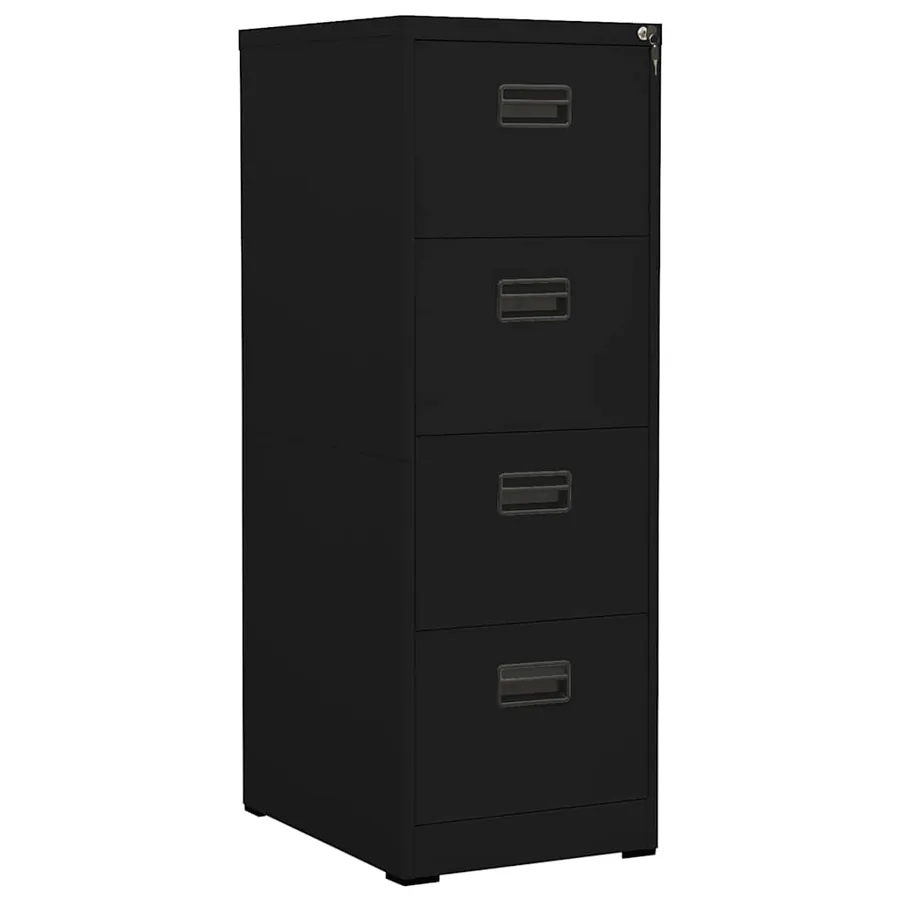 Classeur Noir 46x62x133 cm Acier