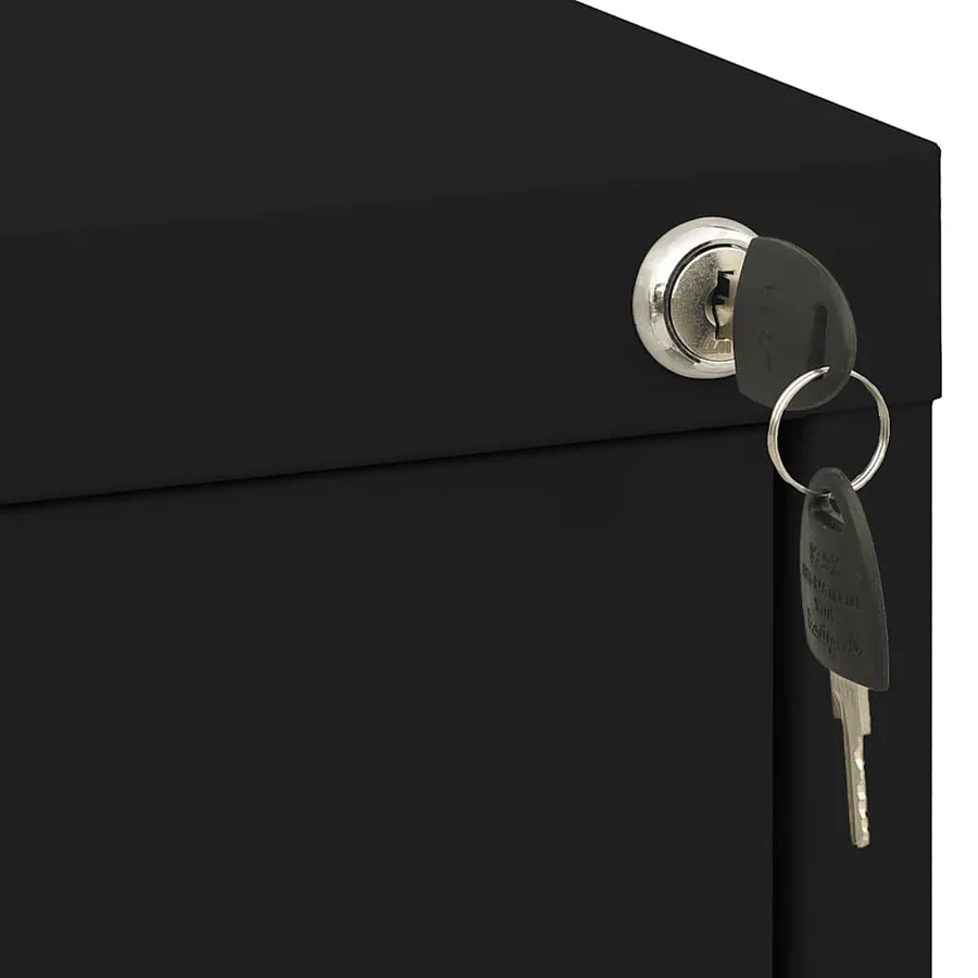 Classeur Noir 46x62x133 cm Acier - 10