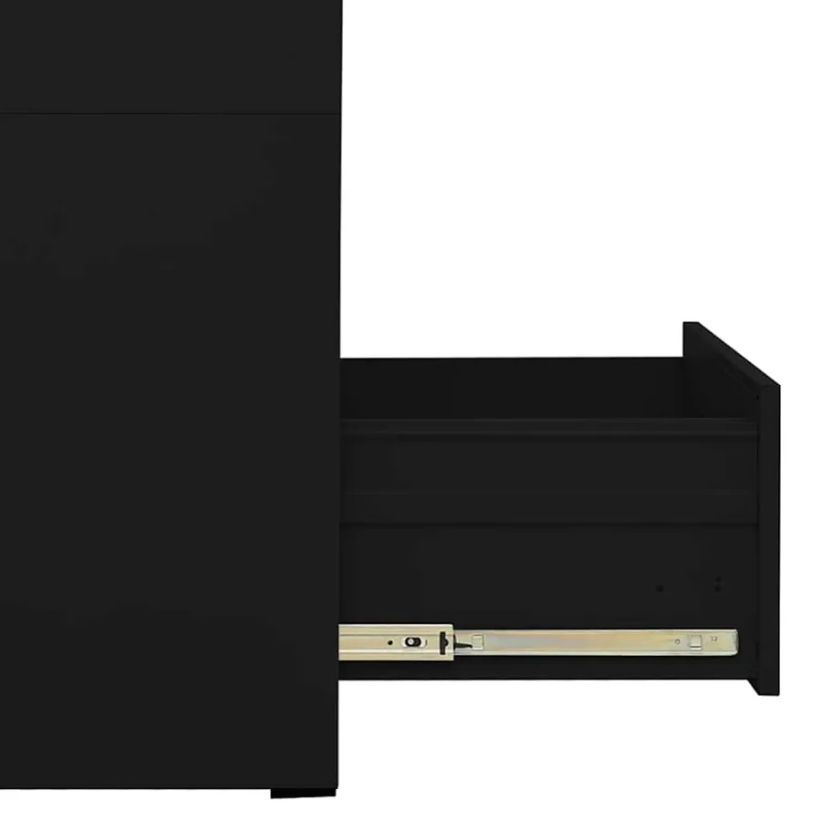 Classeur Noir 46x62x133 cm Acier - 6