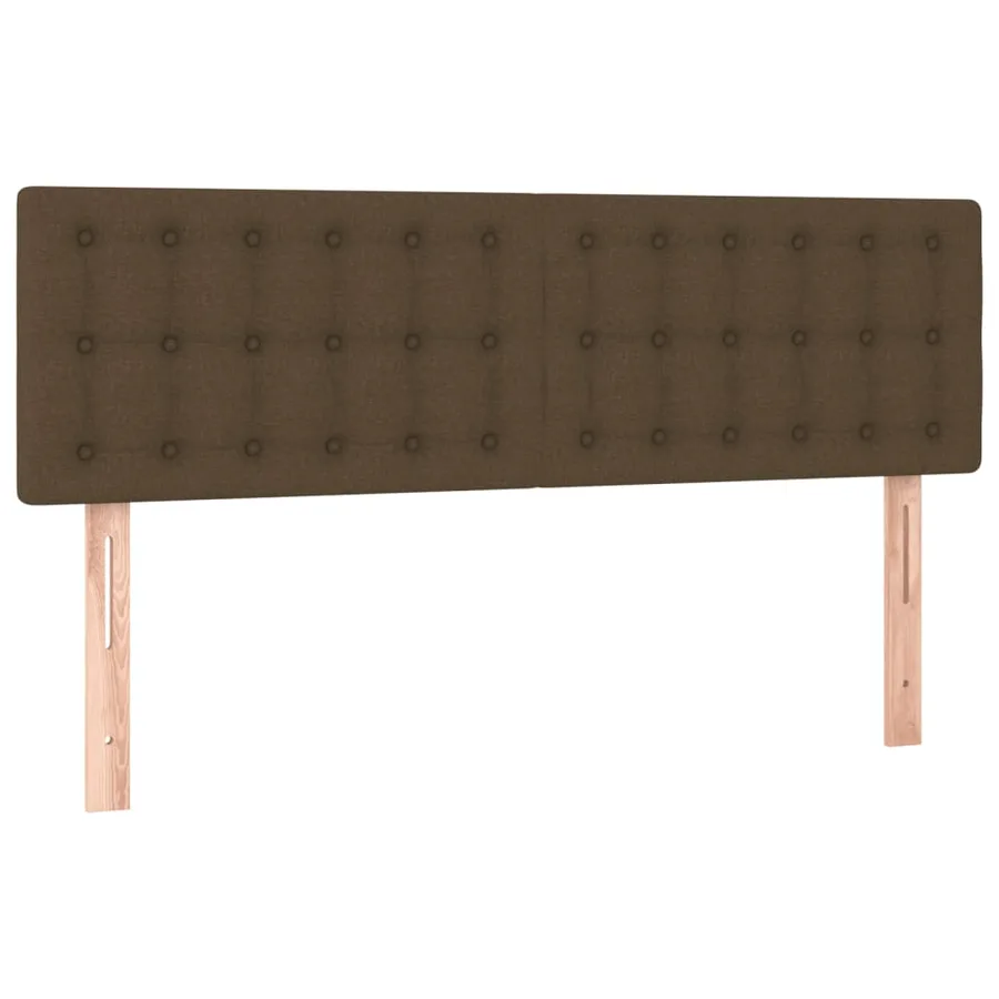 Sommier à lattes de lit avec matelas Marron foncé 140x200 cm - 6