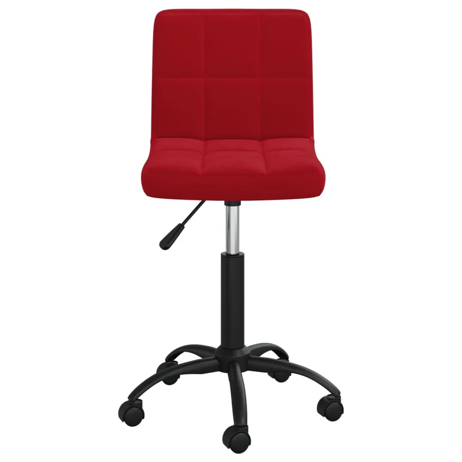 Chaise pivotante de salle à manger Rouge bordeaux Velours - 2