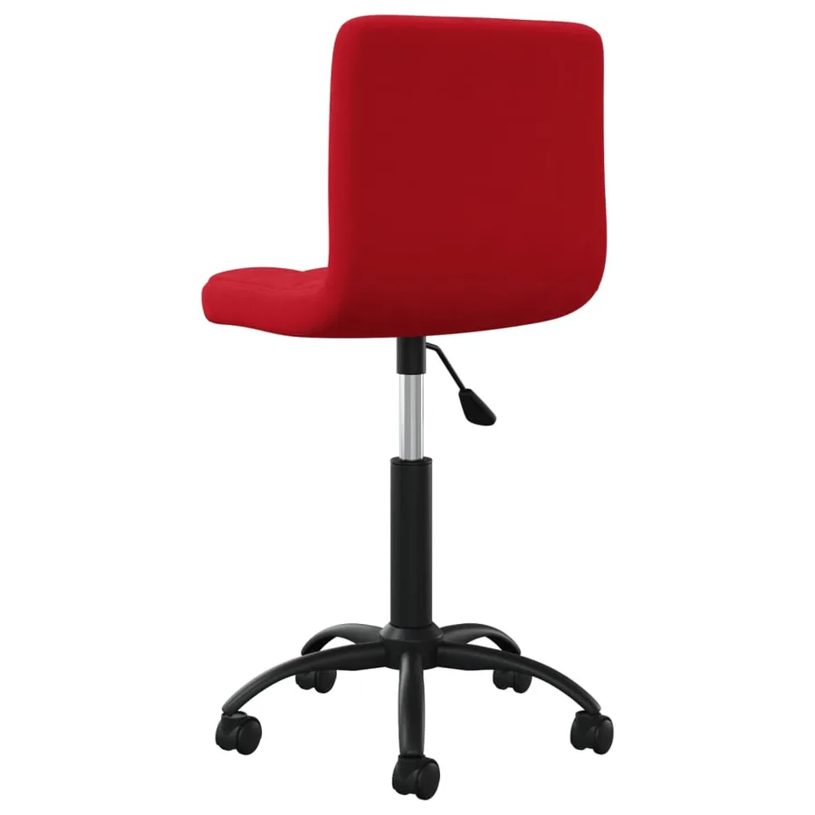 Chaise pivotante de salle à manger Rouge bordeaux Velours - 4