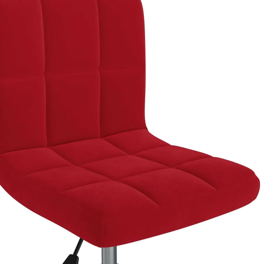 Chaise pivotante de salle à manger Rouge bordeaux Velours - 6