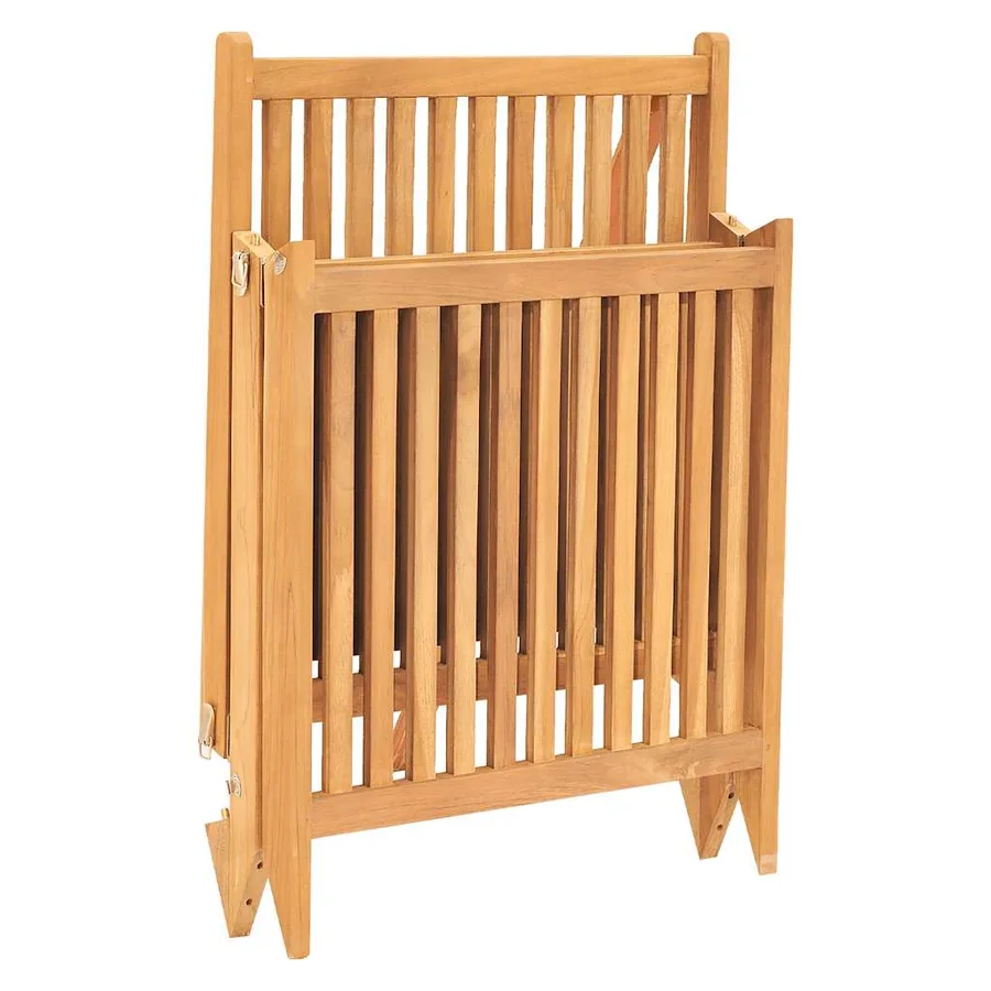 Chaise longue bois de teck solide - 5