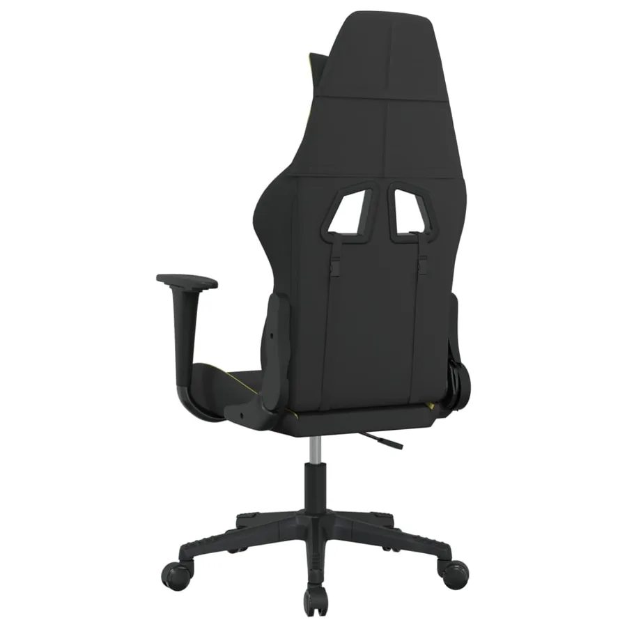 Chaise de jeu de massage Noir et vert clair Tissu - 5
