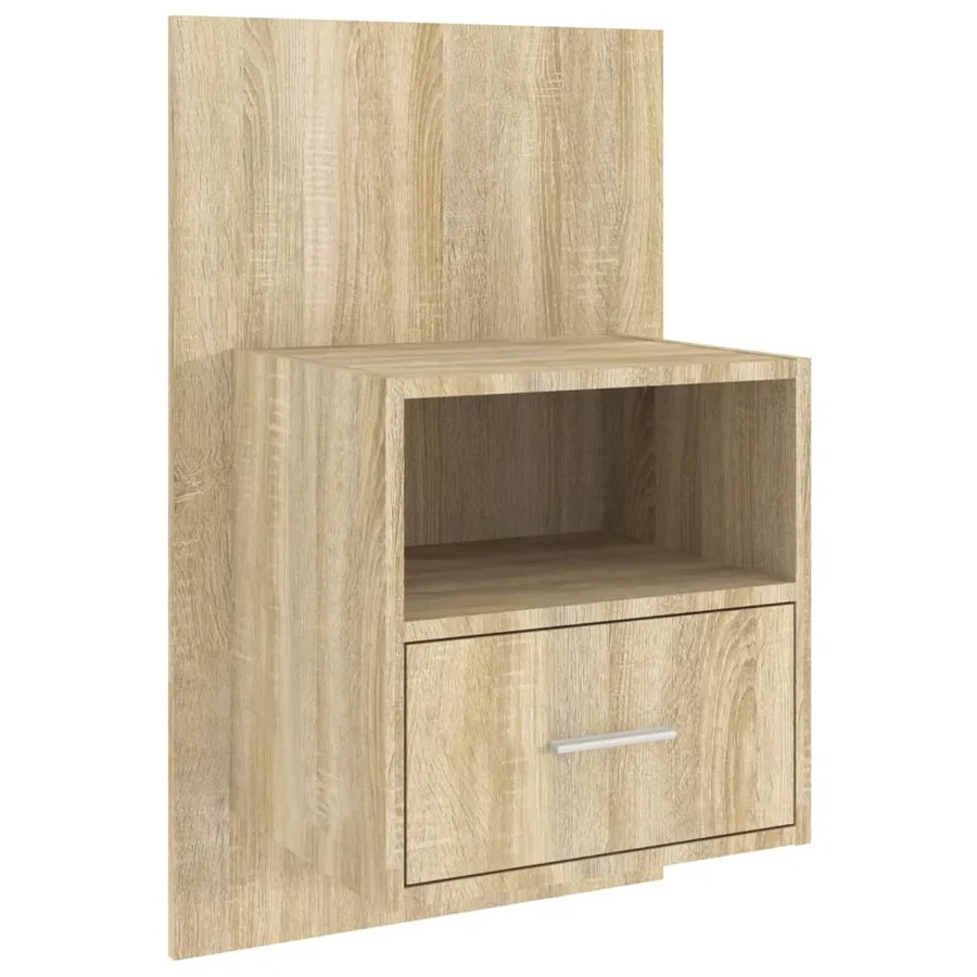 Tables de chevet murales 2 pcs Chêne sonoma - 5
