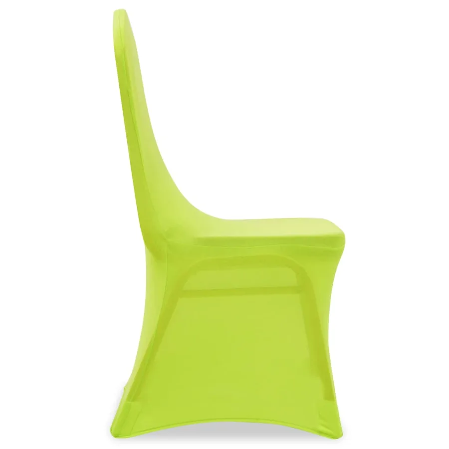 Housse de chaise extensible 6 pcs vert - 4