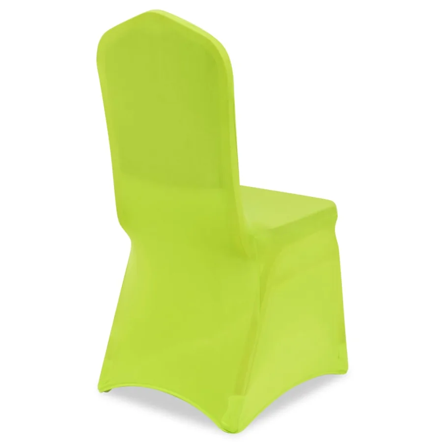 Housse de chaise extensible 6 pcs vert - 5
