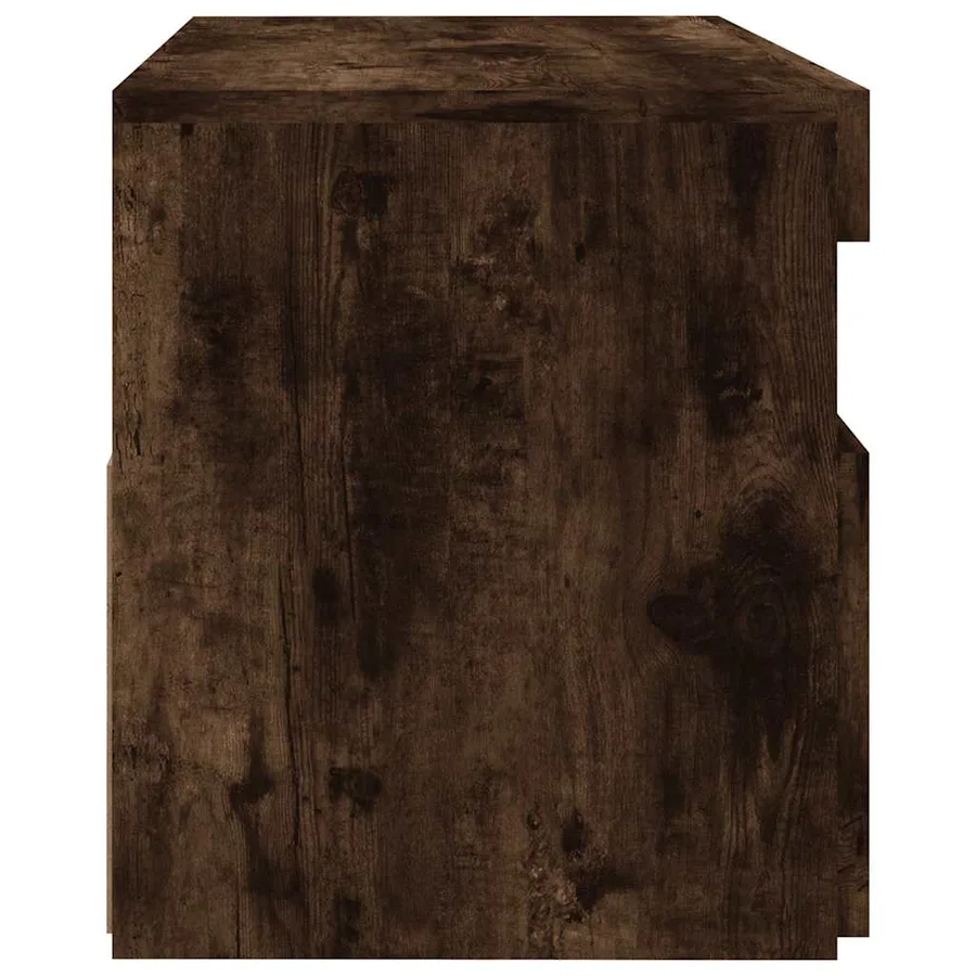 Meuble TV avec lumières LED Chêne fumé 60x35x40 cm - 11