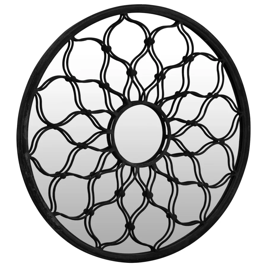 Miroir Noir 40x3 cm Fer pour utilisation à l'intérieur - 3