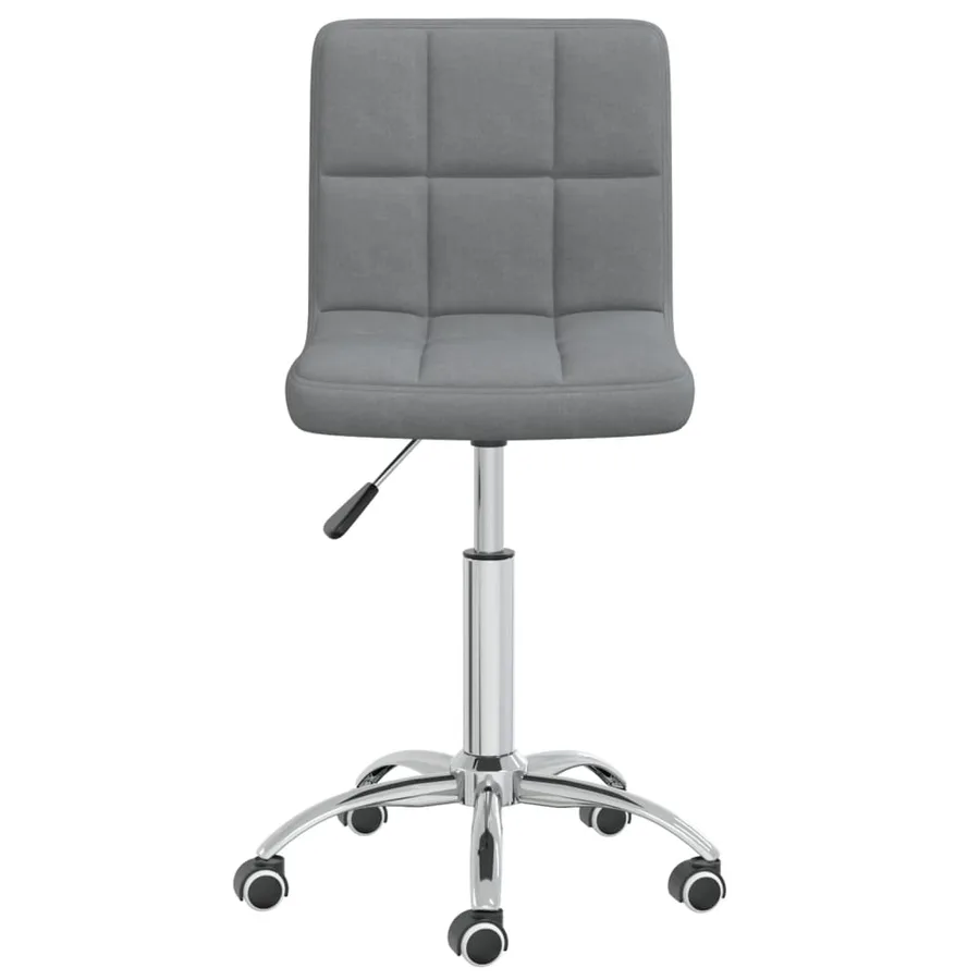 Chaise pivotante de salle à manger Gris clair Tissu - 2
