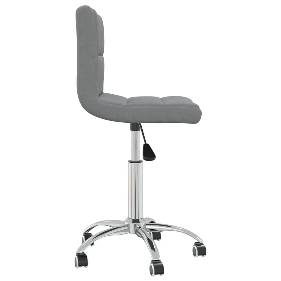 Chaise pivotante de salle à manger Gris clair Tissu - 3