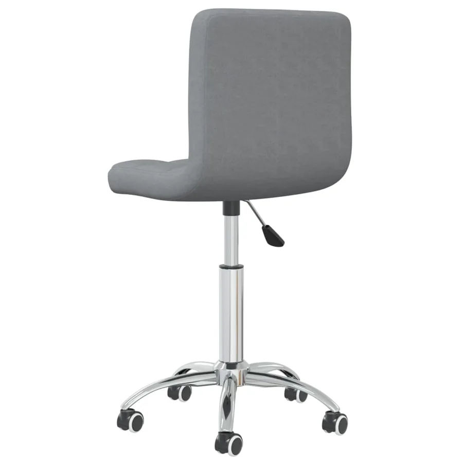 Chaise pivotante de salle à manger Gris clair Tissu - 4