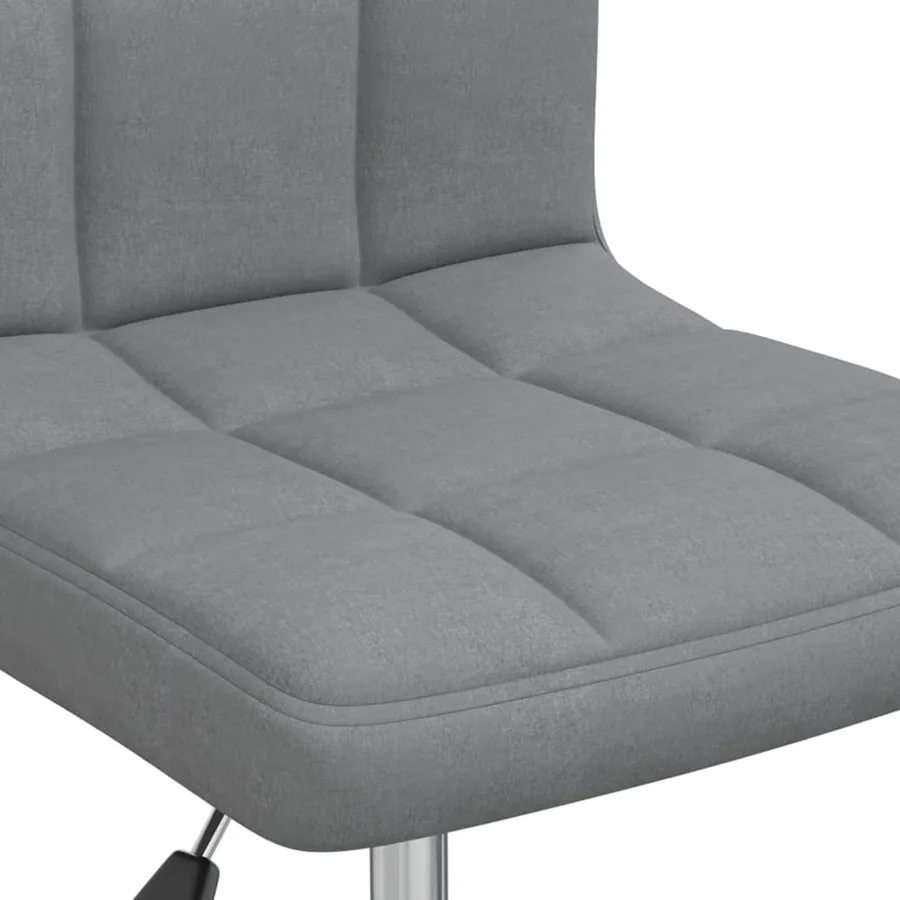 Chaise pivotante de salle à manger Gris clair Tissu - 6