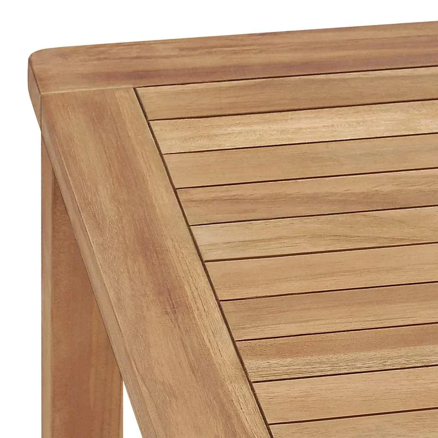 Table à dîner de jardin 140x80x77 cm Bois de teck solide - 5