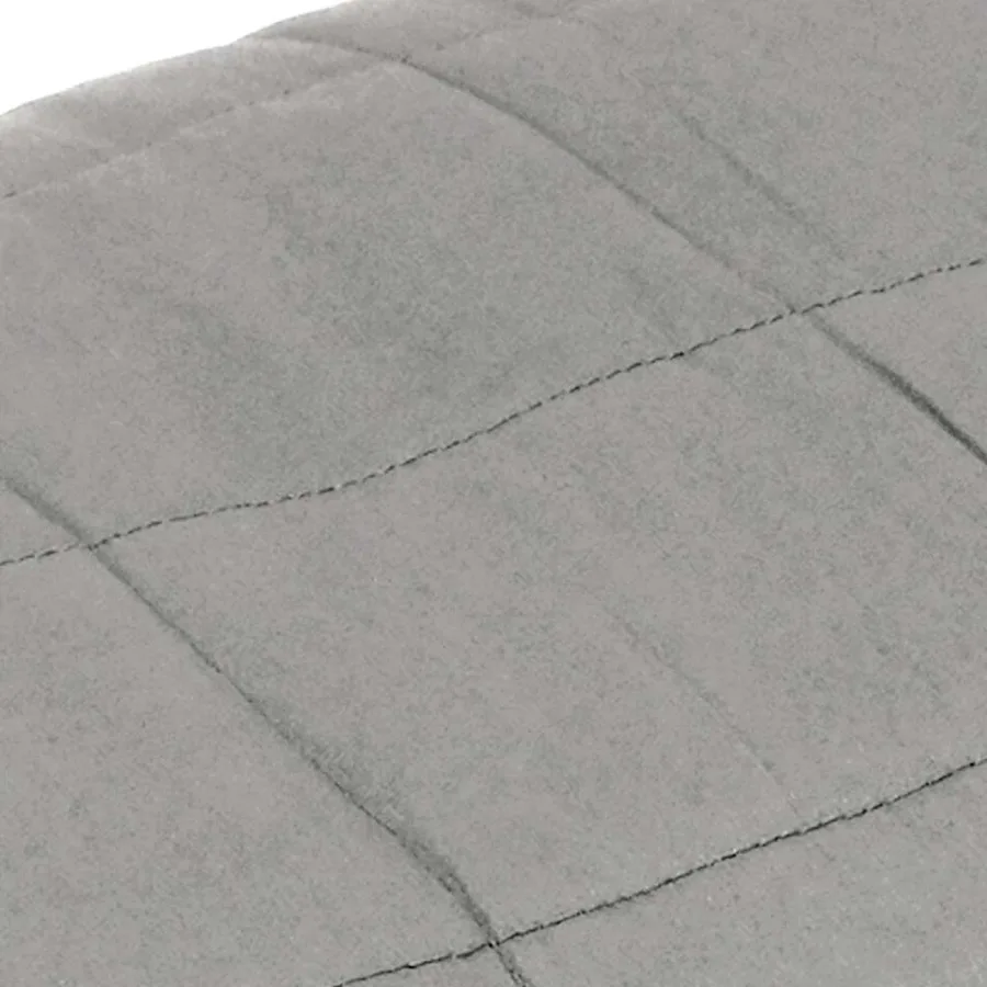 Couverture lestée Gris 200x225 cm 9 kg Tissu - 4