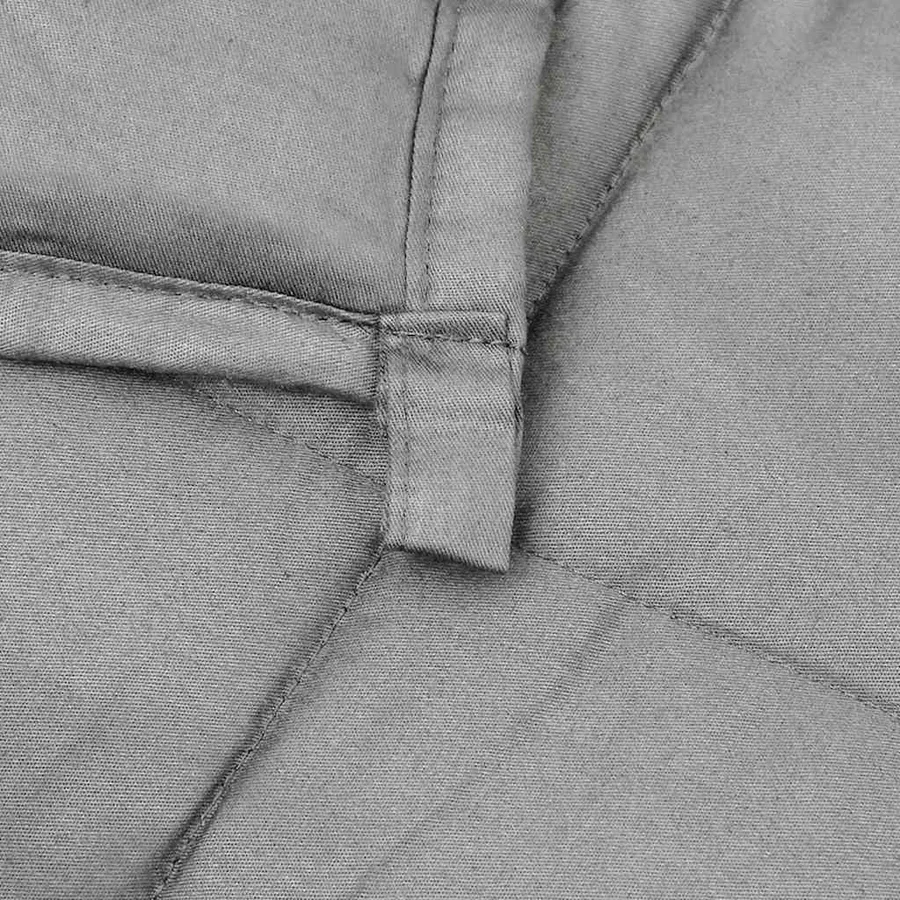 Couverture lestée Gris 200x225 cm 9 kg Tissu - 5