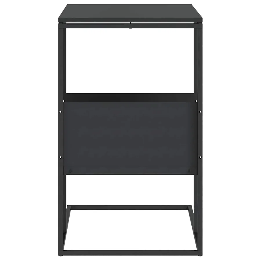 Table d'appoint Noir 55x36x59,5 cm Bois d'ingénierie - 5