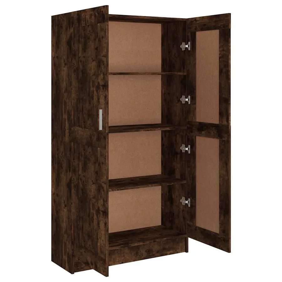 Bibliothèque Chêne fumé 82,5x30,5x150 cm Bois d'ingénierie - 5