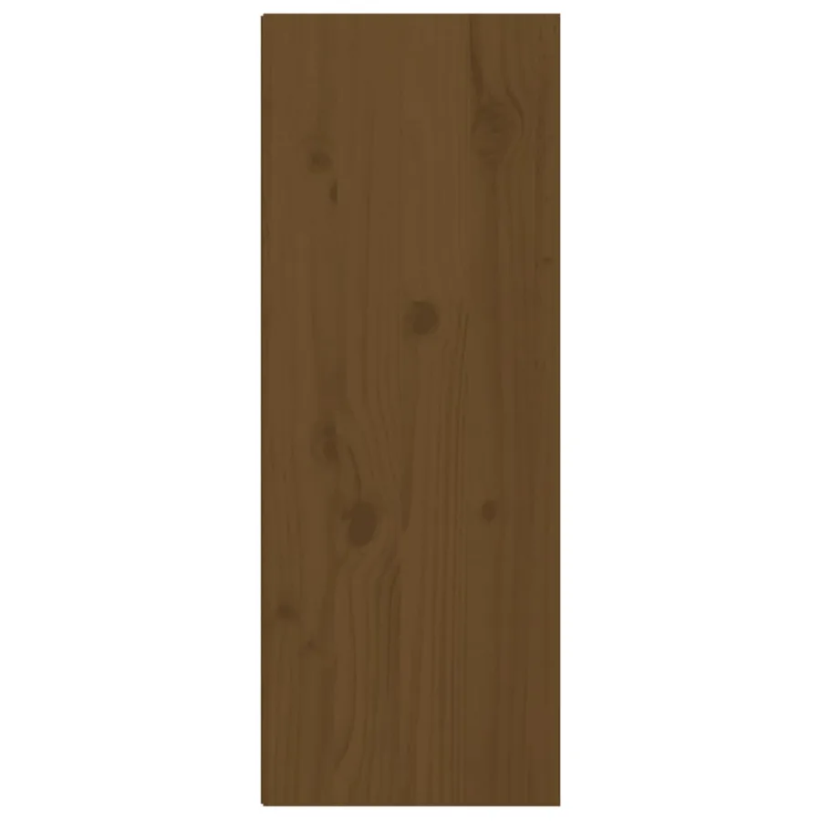 Armoires murales 2pcs Marron miel 30x30x80cm Bois de pin massif - 8
