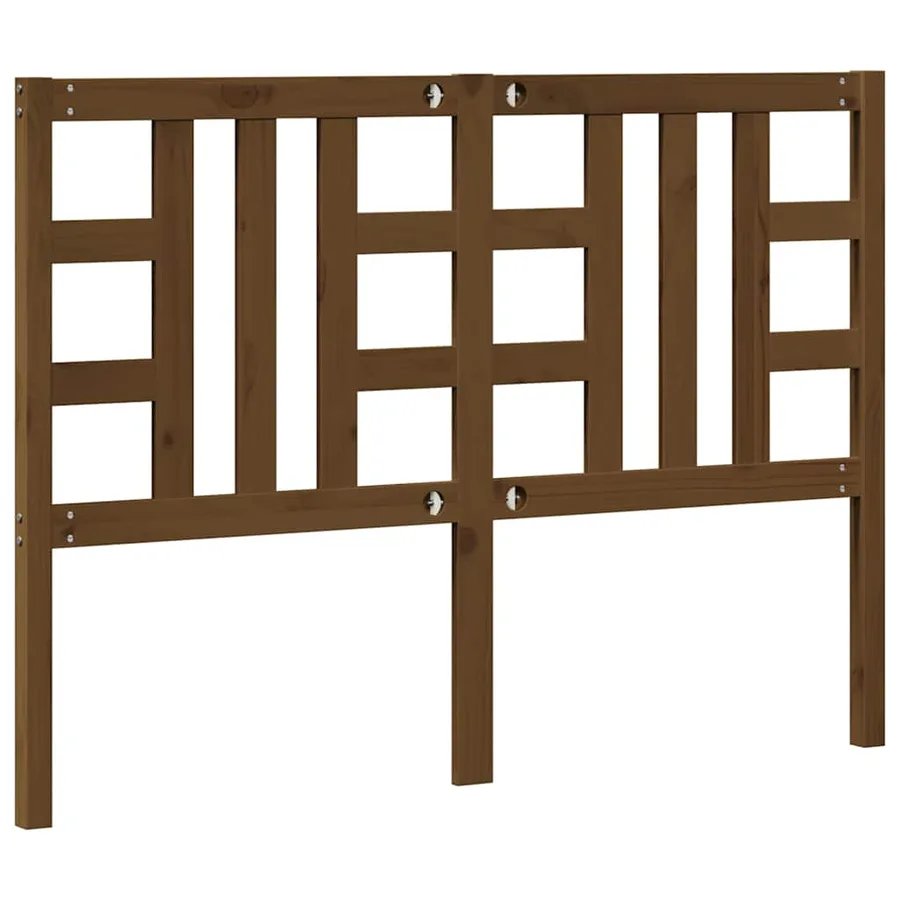 Cadre de lit sans matelas gris 200x200 cm bois massif - 5