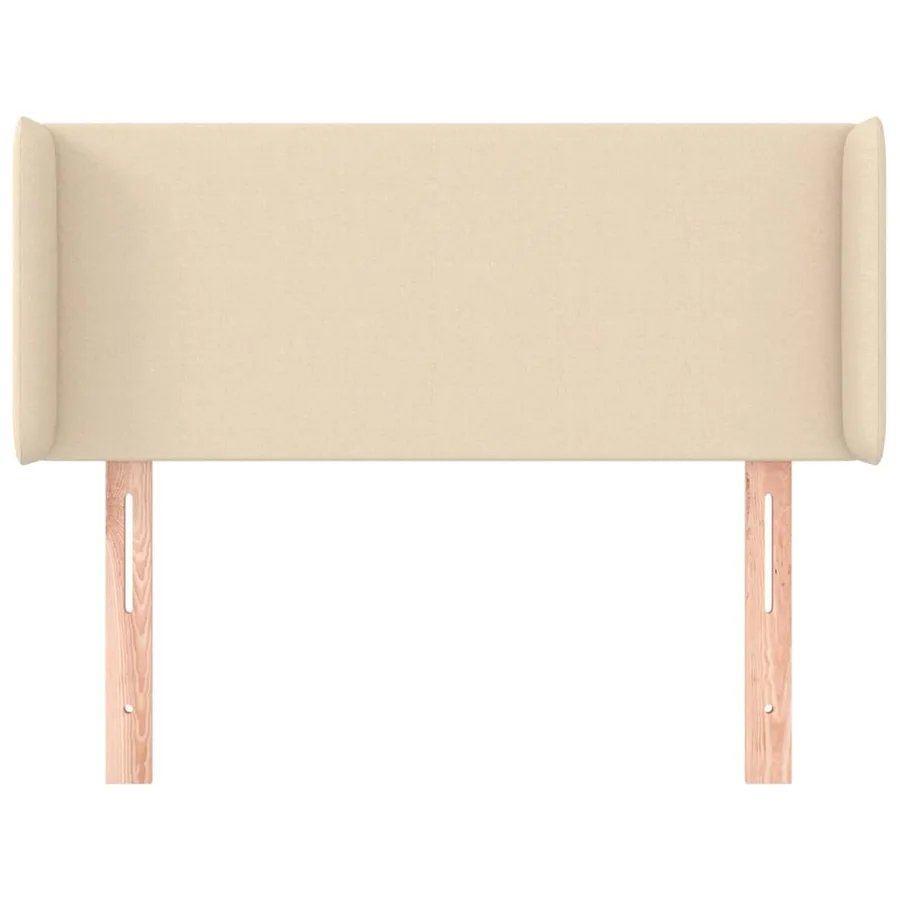 Tête de lit avec oreilles Crème 93x16x78/88 cm Tissu - 3