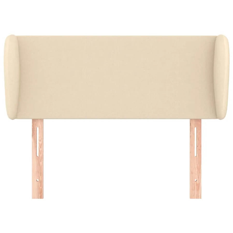 Tête de lit avec oreilles Crème 93x23x78/88 cm Tissu - 3