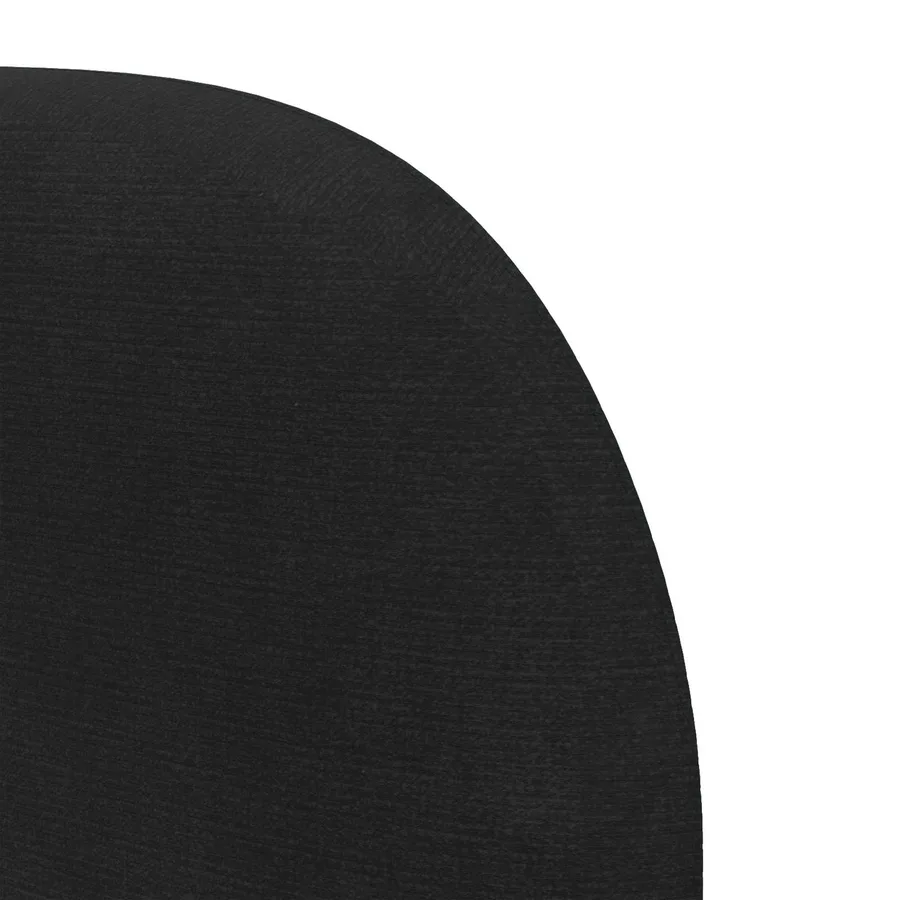 Oreille de tête de lit Noir 40 x 23 x 6 cm Velours - 9