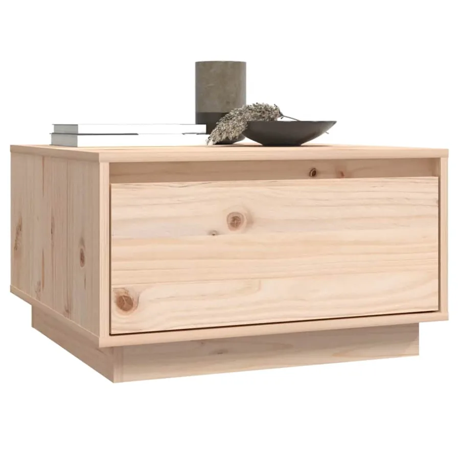 Table basse 55x56x32 cm Bois massif de pin - 4