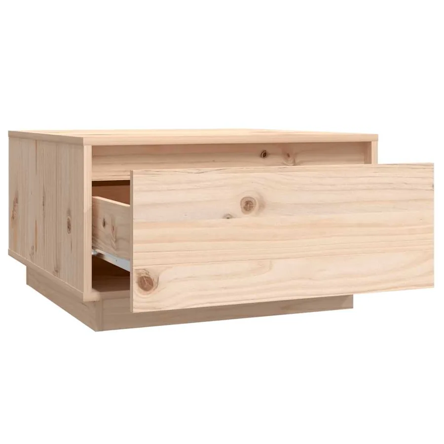 Table basse 55x56x32 cm Bois massif de pin - 6