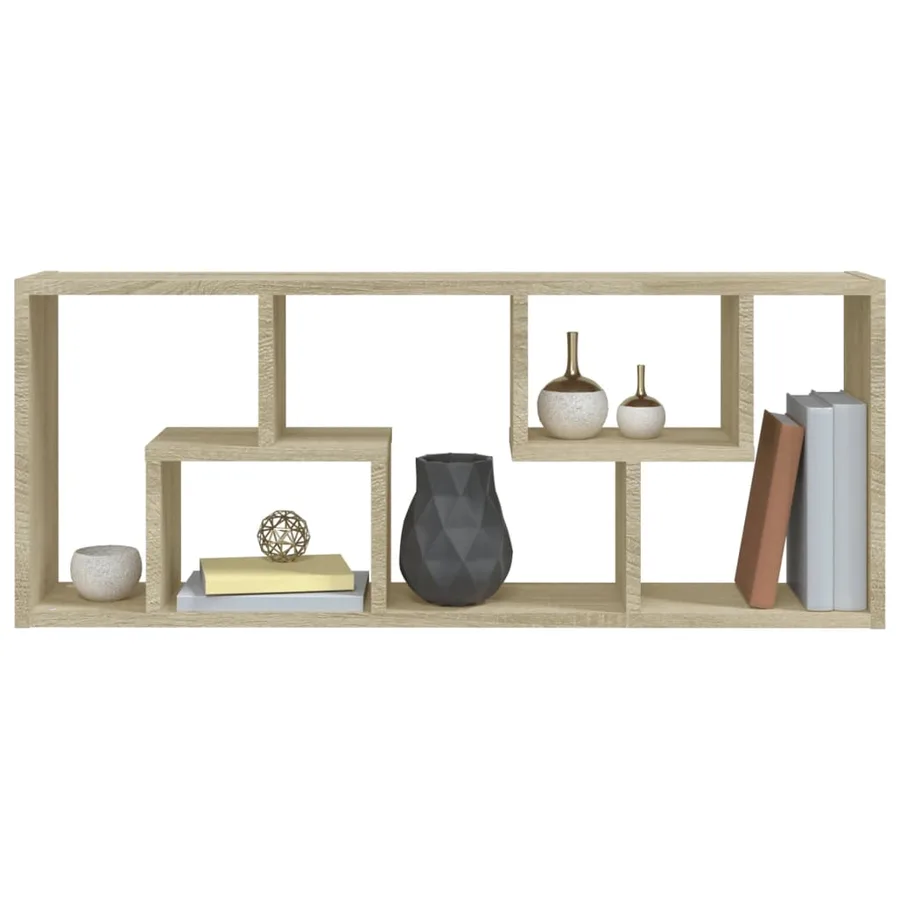 Étagère murale Chêne sonoma 36x16x90 cm Bois d'ingénierie - 7