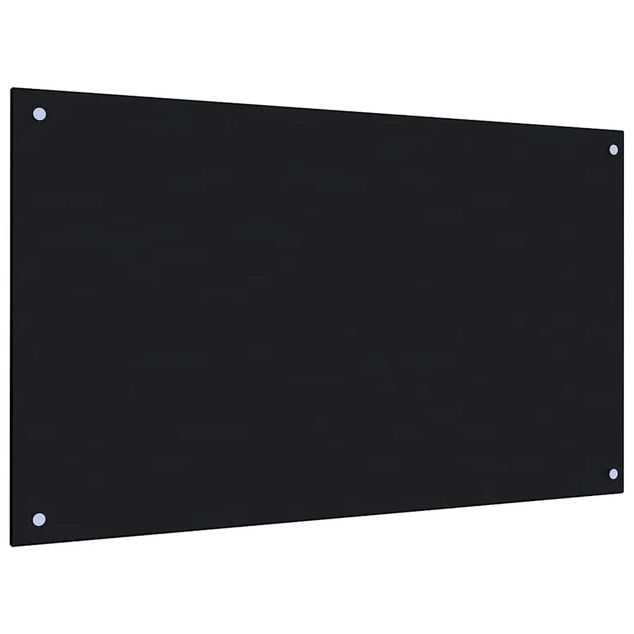 Dosseret de cuisine Noir 100x60 cm Verre trempé - 5