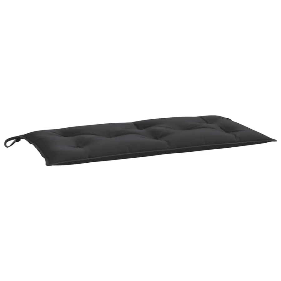 Coussin de banc de jardin noir 110x50x7 cm tissu oxford - 2
