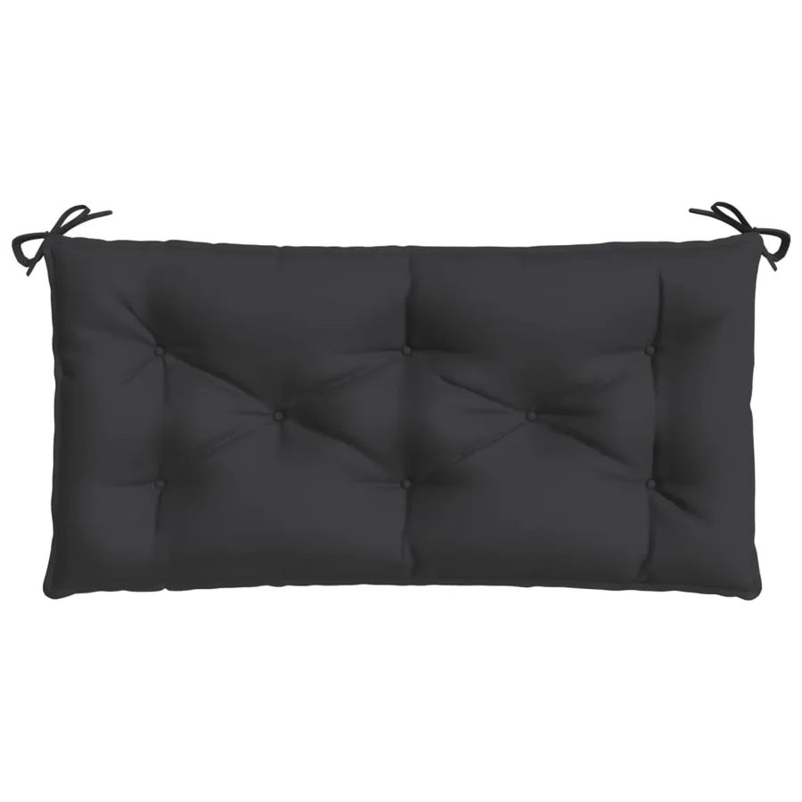 Coussin de banc de jardin noir 110x50x7 cm tissu oxford - 4