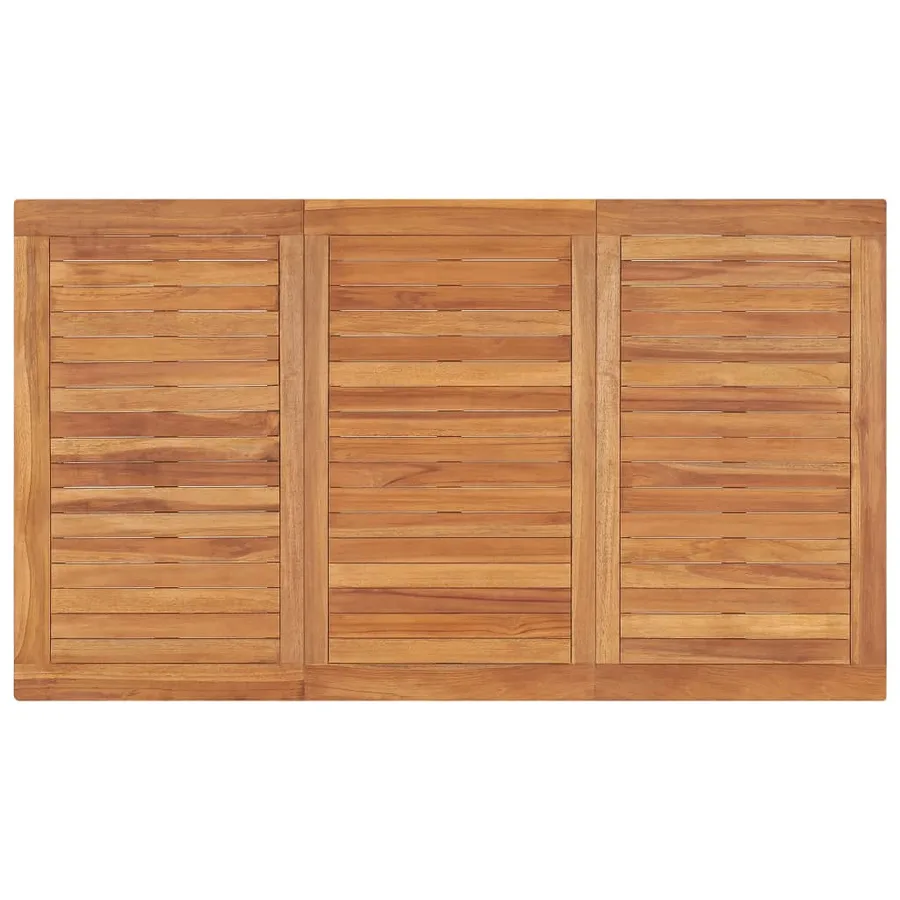 Ensemble à manger de jardin 5pcs Bois de teck massif - 11