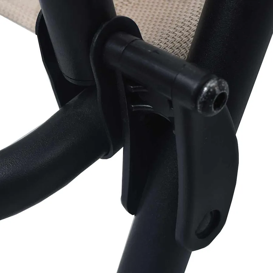 Chaises de jardin pliables lot de 2 Textilène Taupe - 7