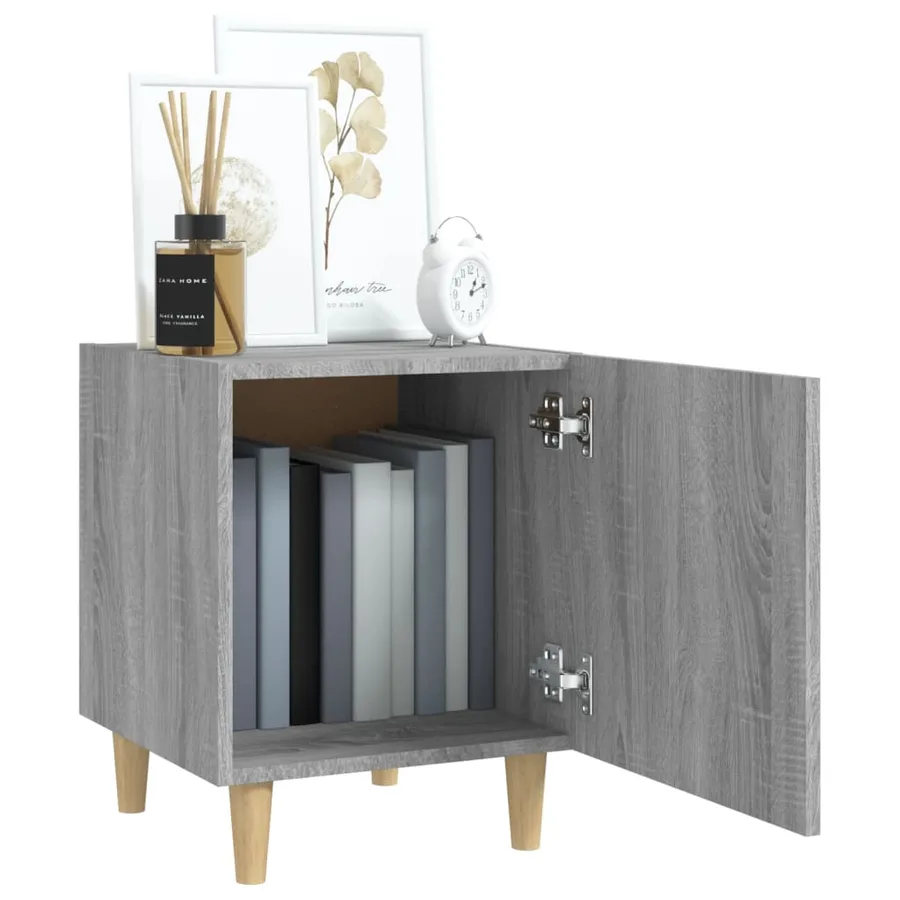 Tables de chevet 2 pcs Sonoma gris Bois d'ingénierie - 9