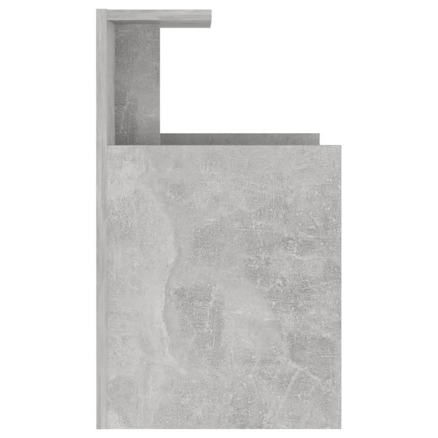 Table de chevet Gris béton 40x35x60 cm Aggloméré - 4