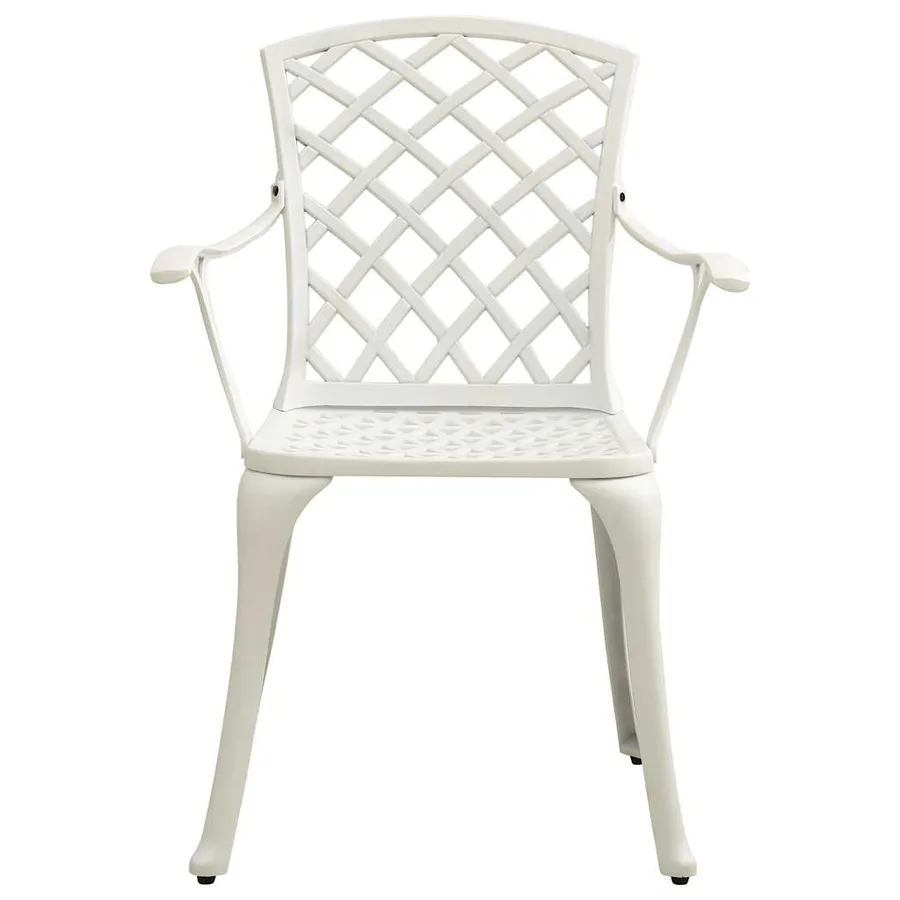 Ensemble de bistro 3 pcs Aluminium coulé Blanc - 3