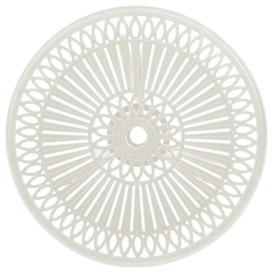 Ensemble de bistro 3 pcs Aluminium coulé Blanc - 7