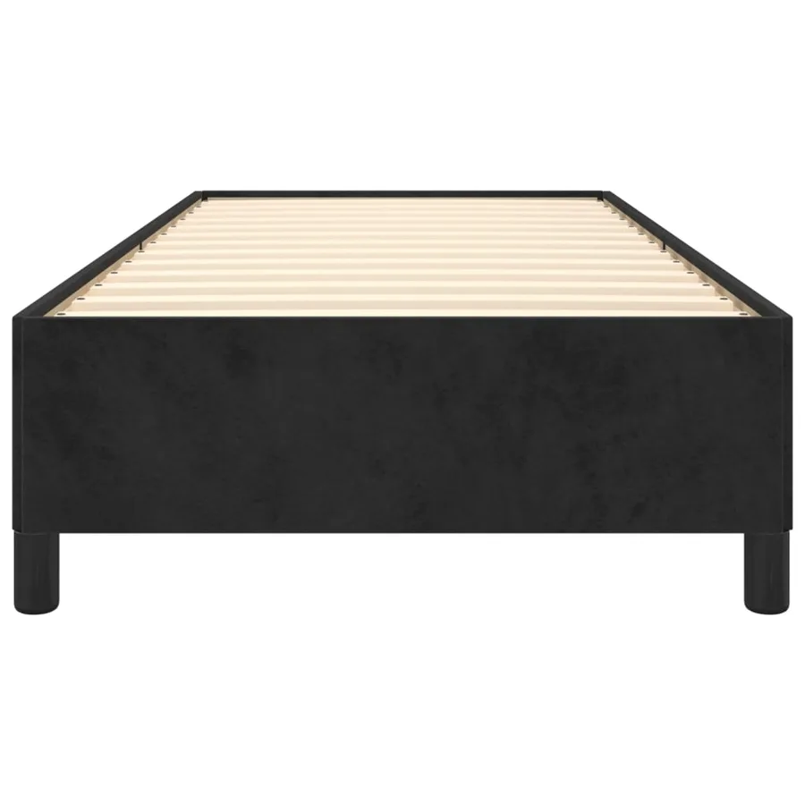 Cadre de lit sans matelas noir 80x200 cm velours - 5