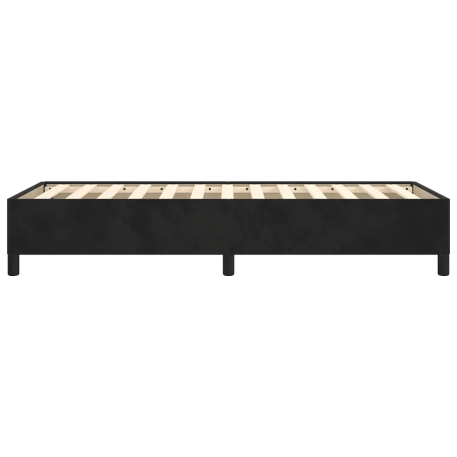 Cadre de lit sans matelas noir 80x200 cm velours - 6
