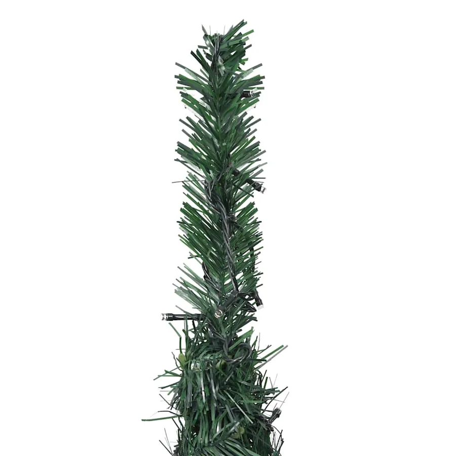 Sapin de Noël artificiel pré-éclairé avec guirlandes vert 150cm - 7