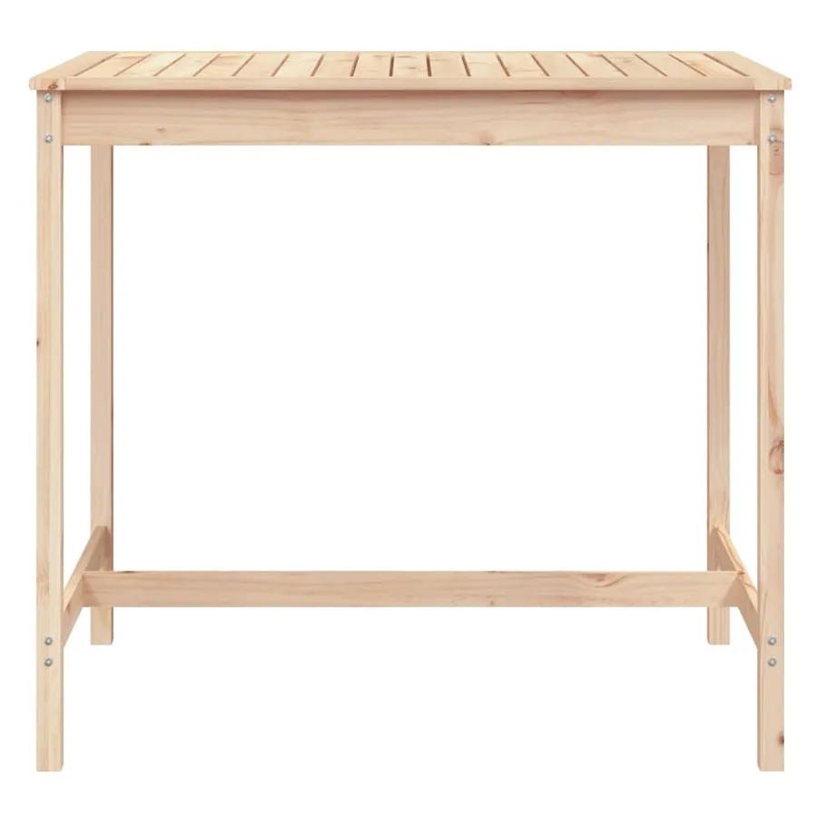 Table de jardin 121x82,5x110 cm bois massif de pin - 4