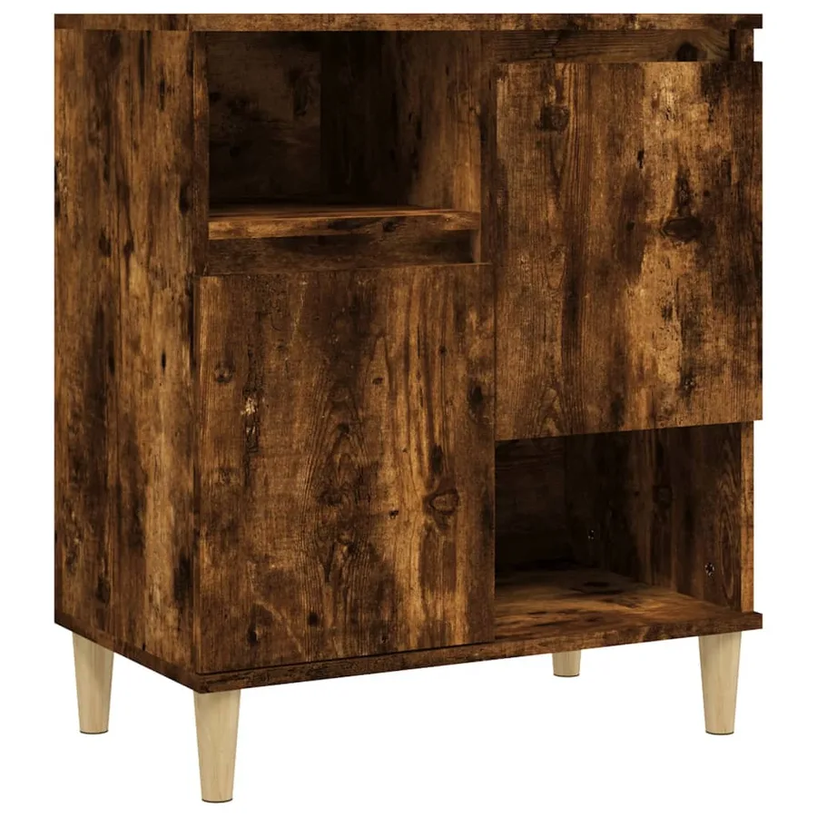 Buffet Chêne fumé 60x35x70 cm Bois d'ingénierie - 2