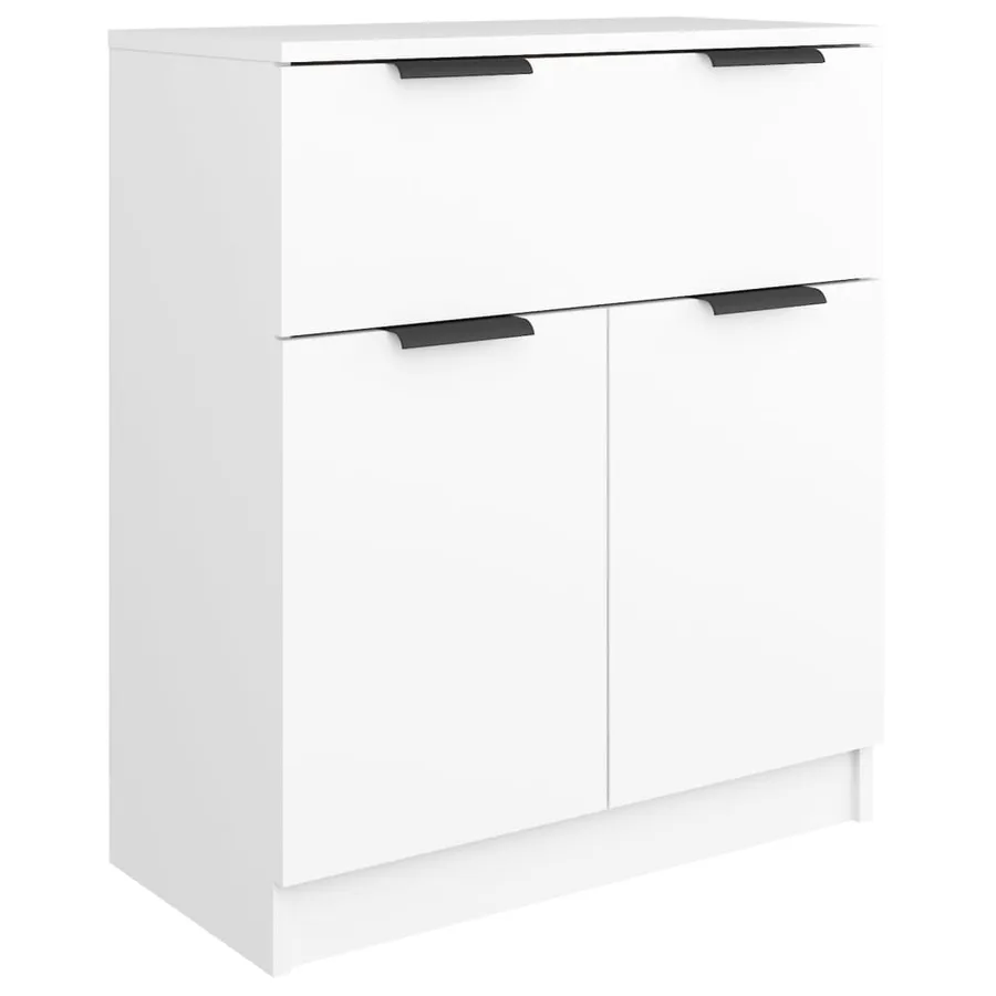 Buffets 3 pcs Blanc Bois d'ingénierie - 5