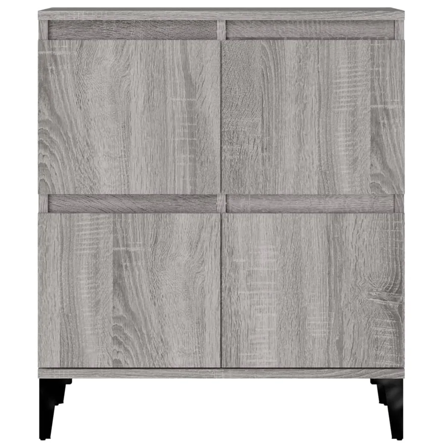 Buffets 2 pcs sonoma gris 60x35x70 cm bois d'ingénierie - 8