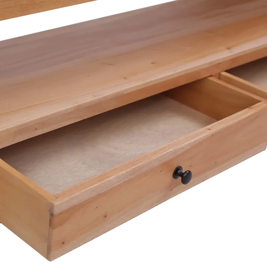 Meuble TV 120x30x40 cm Bois d'acajou massif - 7