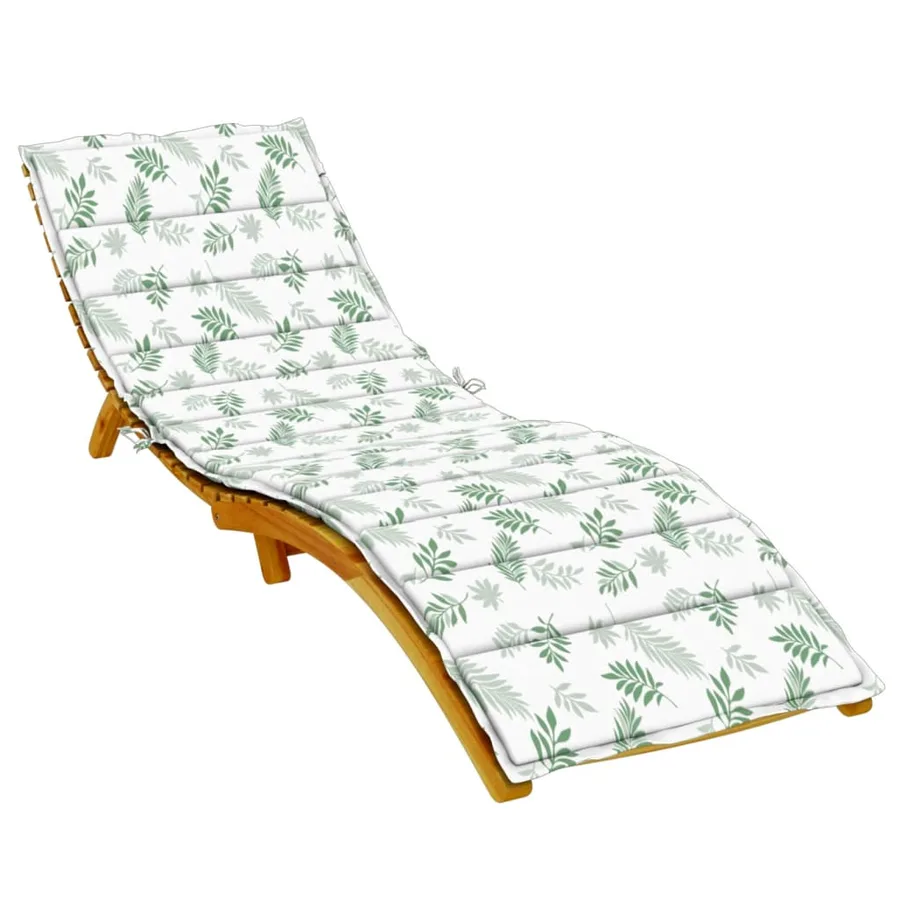 Coussin de chaise longue motif de feuilles tissu oxford - 3