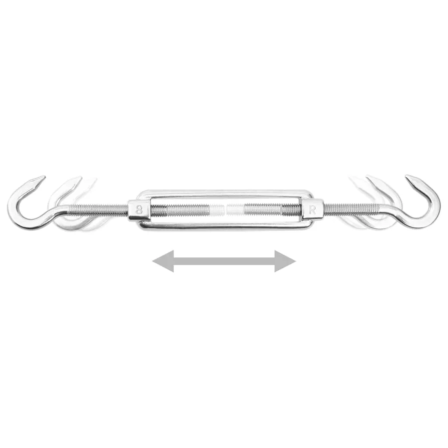 Kit de montage de voile d'ombrage 5 pcs Acier inoxydable - 2